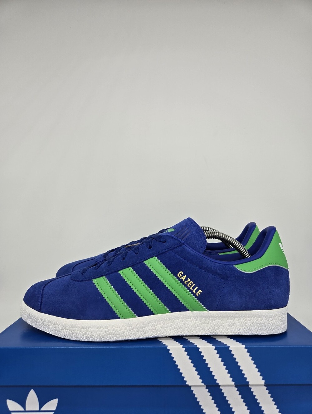 Adidas Men's Gazelle JH5389 Royal Blue Energy Green Shoes Size 11.5